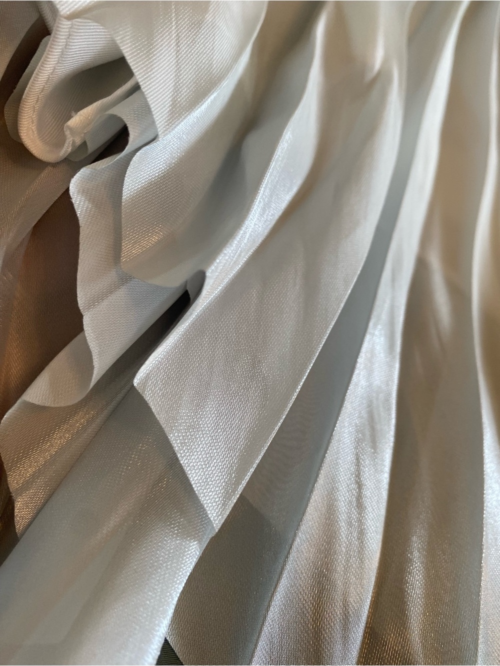 AllSaints Alaya Pleated Halter Neck Maxi Dress Chalk White NWT US 0 - Picture 2 of 6